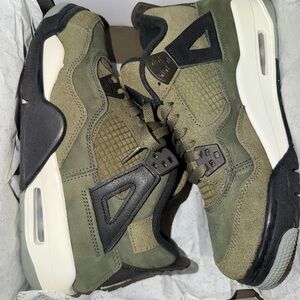 Jordan Kids Olive and Black Sneakers